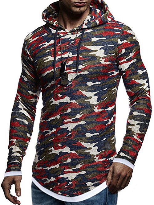 

Contract Color Pullover Hoodie, Red wine