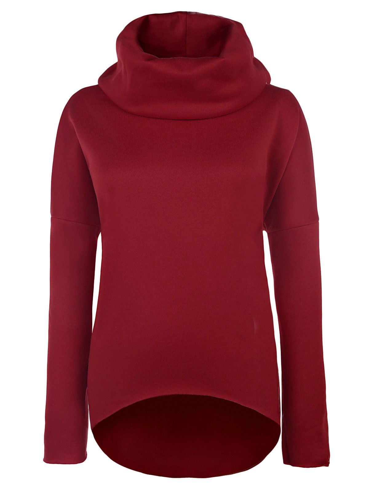 

Drop Shoulder Pullover Sweatshirt, Red