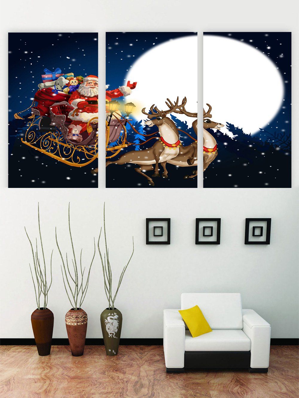 

Unframed Christmas Gift Printed Canvas Paintings, Multi