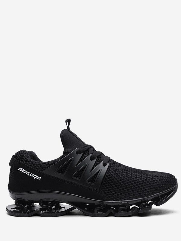 

Mesh Breathable Low Top Walking Sneakers, Black