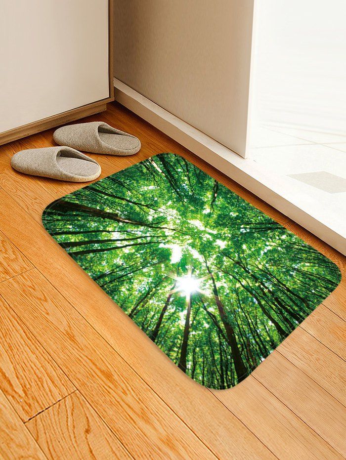 

Sunshine Forest Pattern Water Absorption Area Rug, Spring green