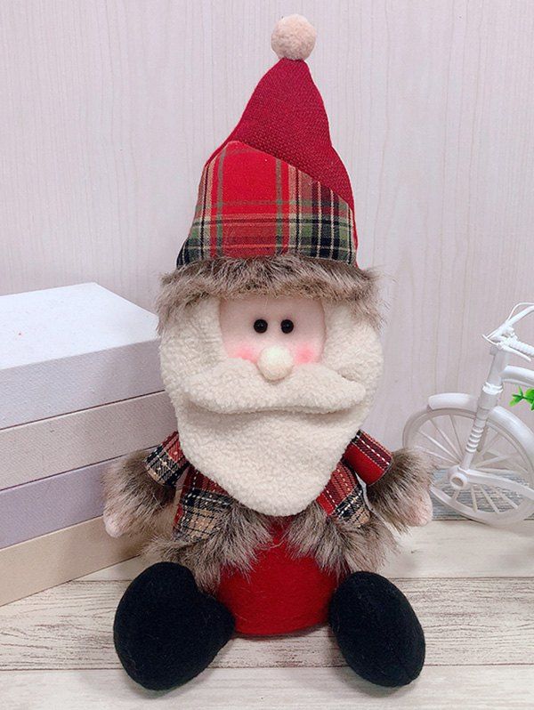 

Christmas Theme Santa Claus Shaped Decor Doll, Red