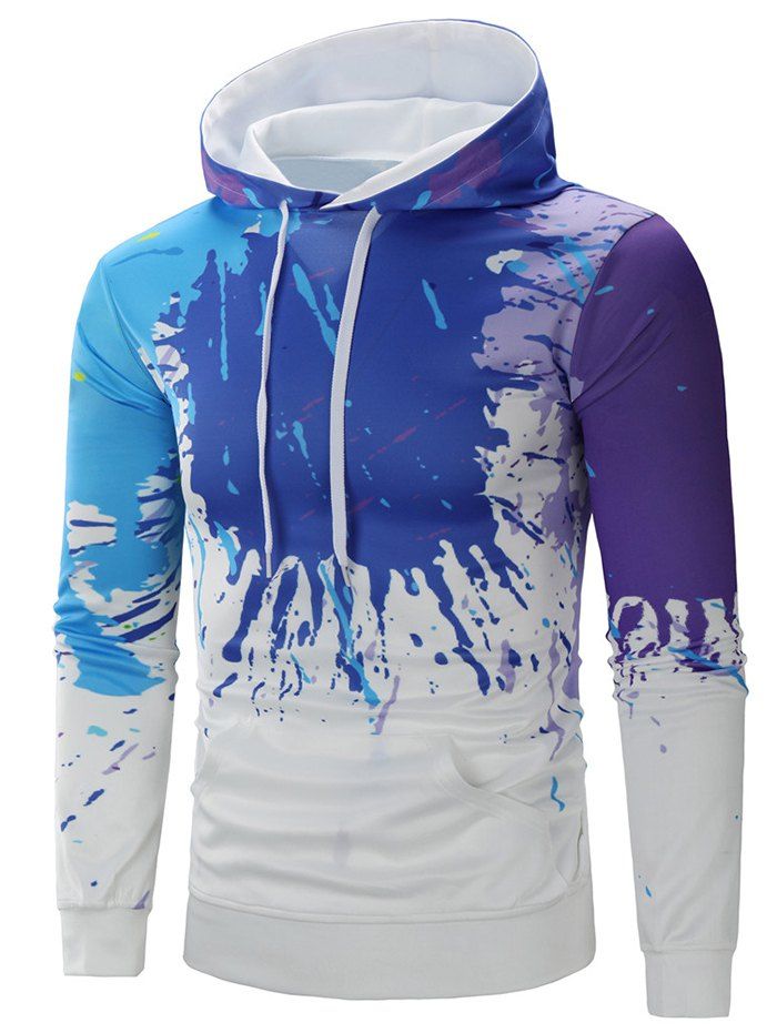 galaxy splatter pullover hoodie