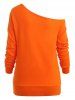 Halloween Pumpkins Print Raglan Sleeve Sweatshirt -  