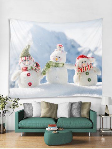 

Christmas Snowman Brother Printed Wall Tapestry Art Decoration, Multi