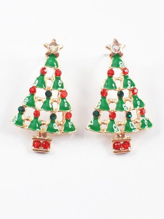 

Christmas Tree Decorative Stud Earrings, Multi