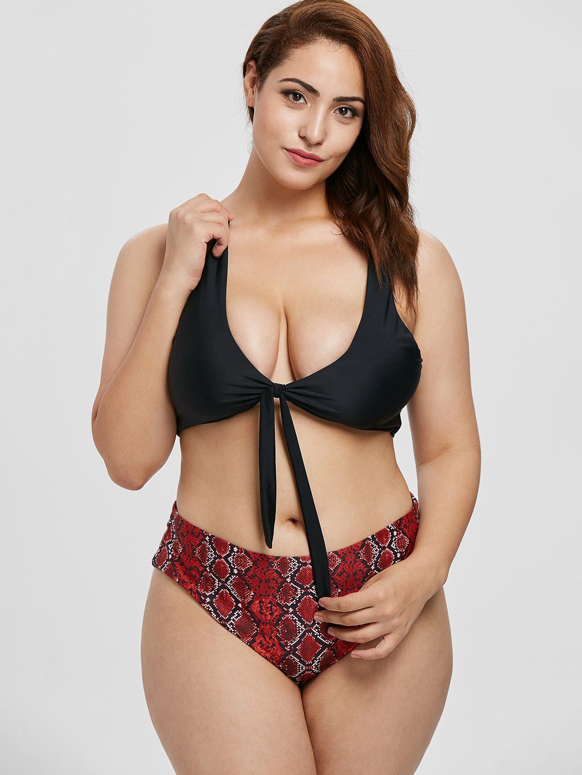 plus size snakeskin swimsuit