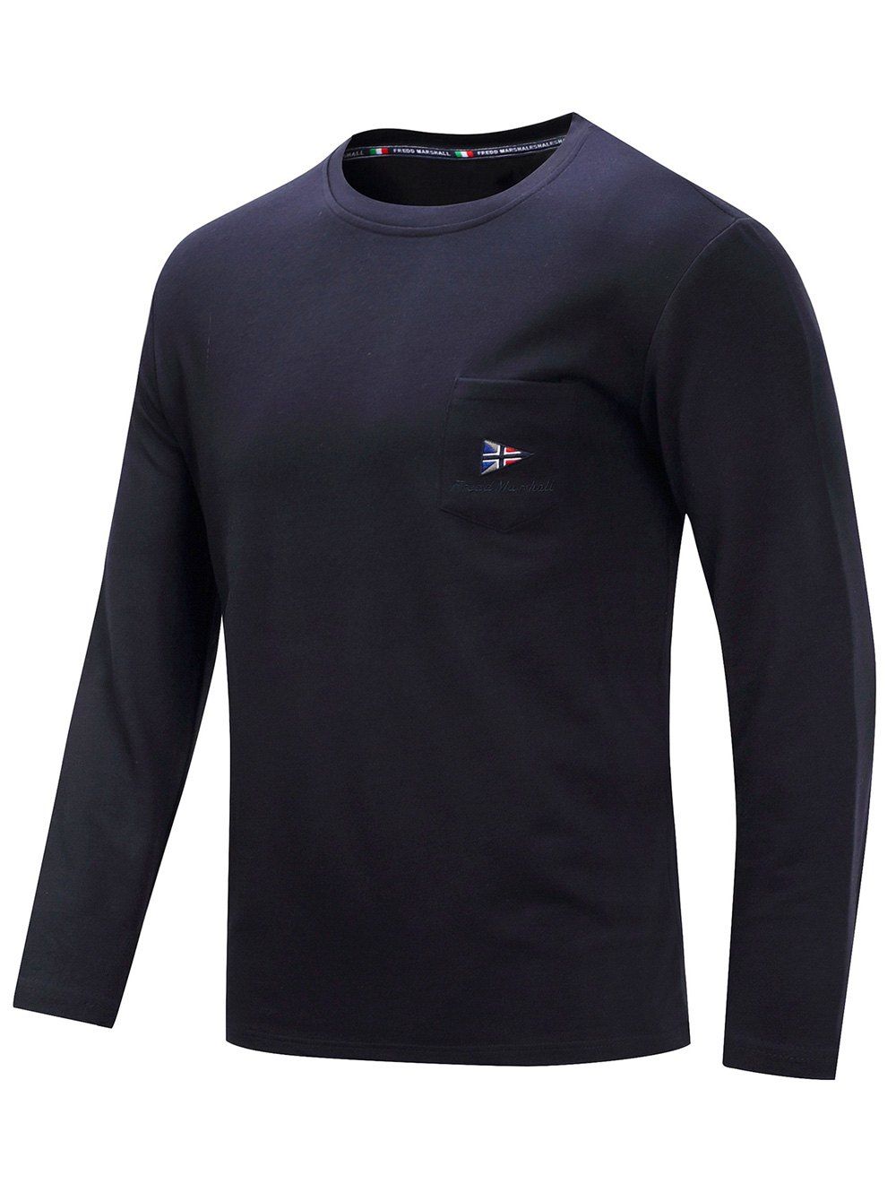 

Chest Pocket Long Sleeve T-shirt, Dark slate blue