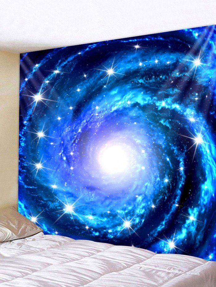 

Starry Sky Print Wall Tapestry Art Decoration, Blue