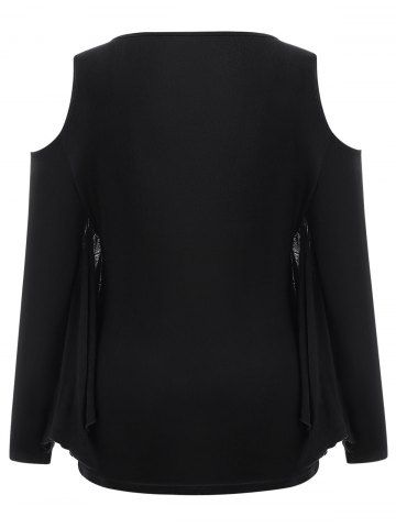 

Halloween Plus Size Spider Web Tee, Black