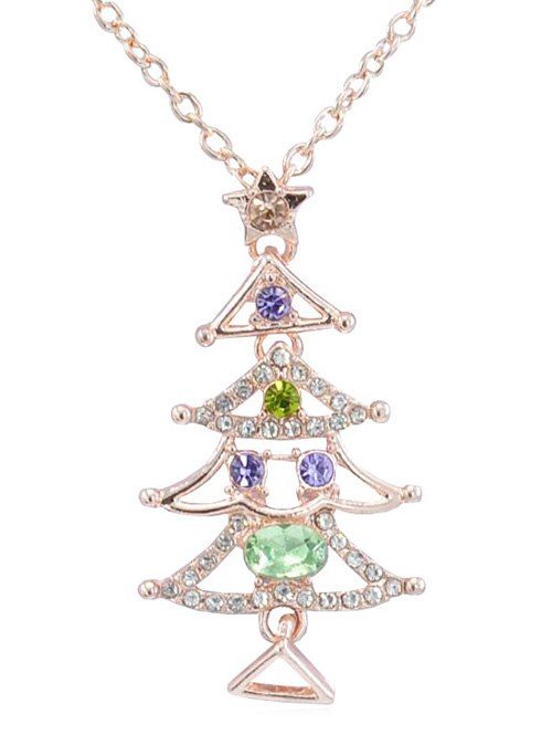 Pendentif en sapin de Noël Collier en alliage à manches longues Collier Collier