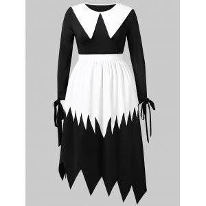 

Plus Size Halloween Witch Cosplay Maxi Dress, Black