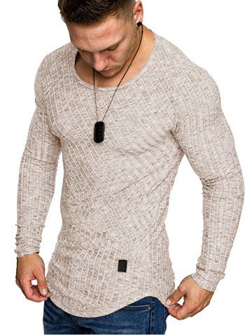 

Space Dye Long Sleeve T-shirt, Apricot