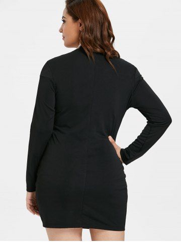 

Plus Size Cut Out Mini Bodycon Dress, Black