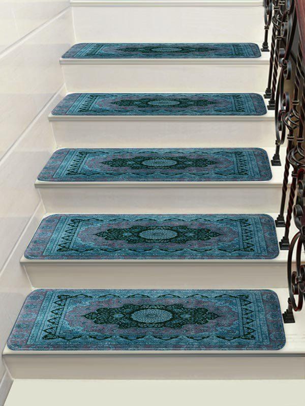 

Mandala Flower Decorative Stair Floor Rugs, Multi