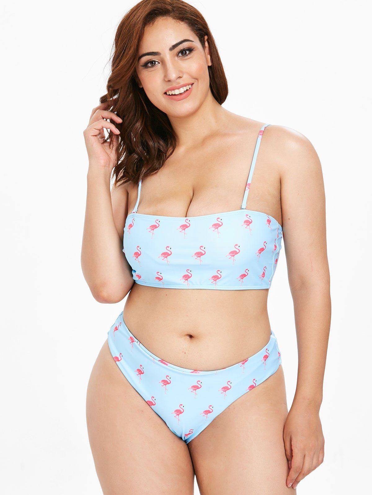 bandeau bikini with support