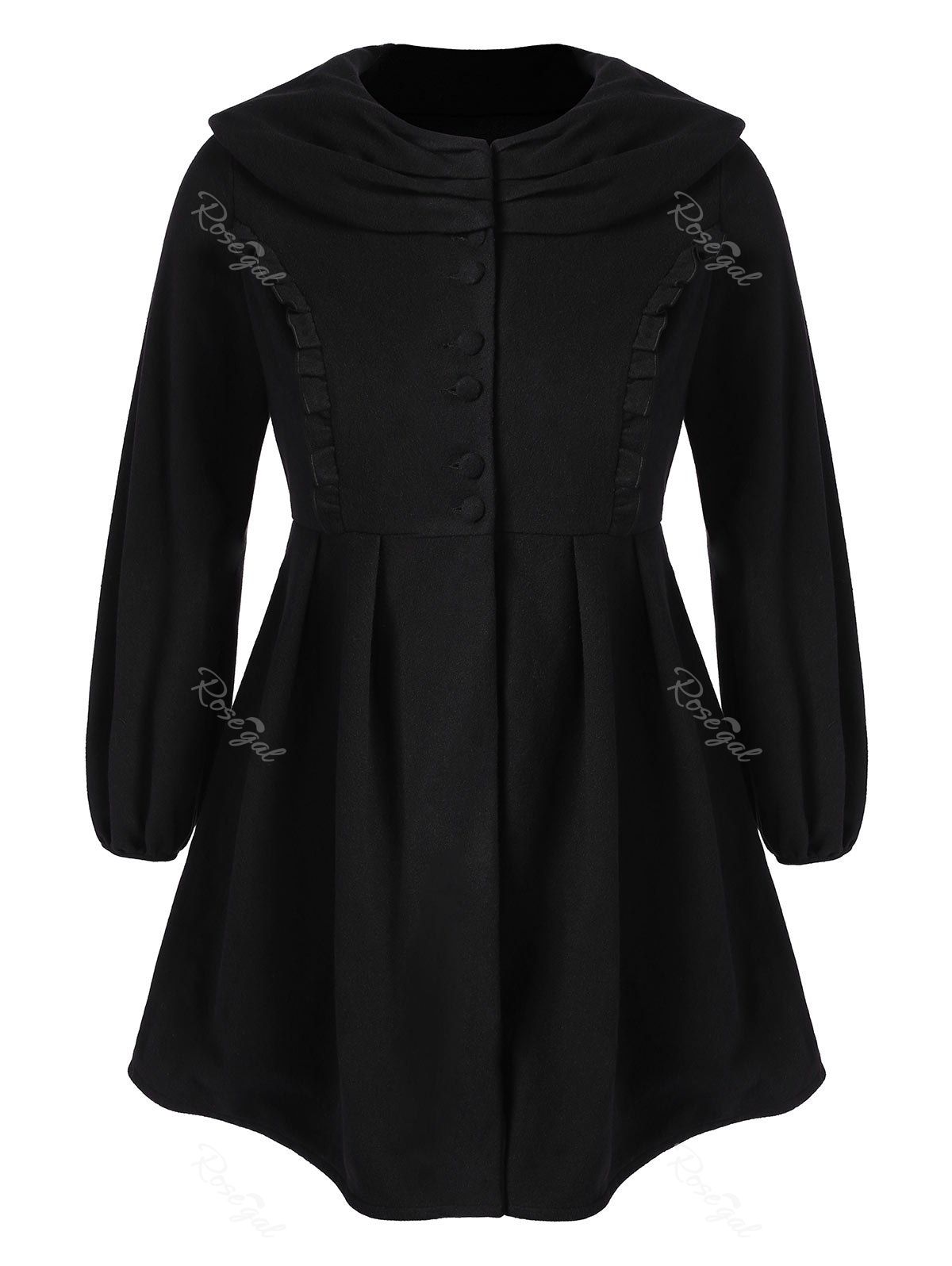 plus size skirted coat