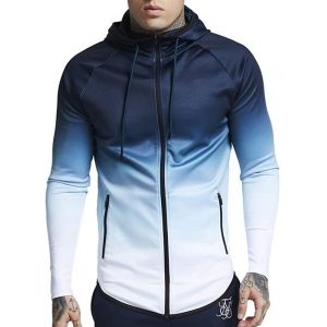 

Raglan Sleeve Zip Pockets Drawstring Hoodie, White