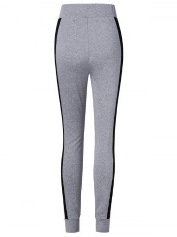 

Stripe Brim Slim Fit Workout Pants, Light gray