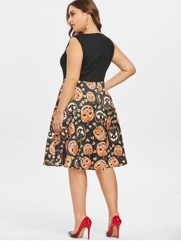 

Plus Size Halloween Pumpkin Dress, Black
