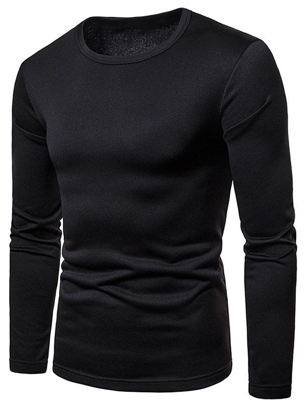 

Long Sleeve Whole Colored T-shirt, Black