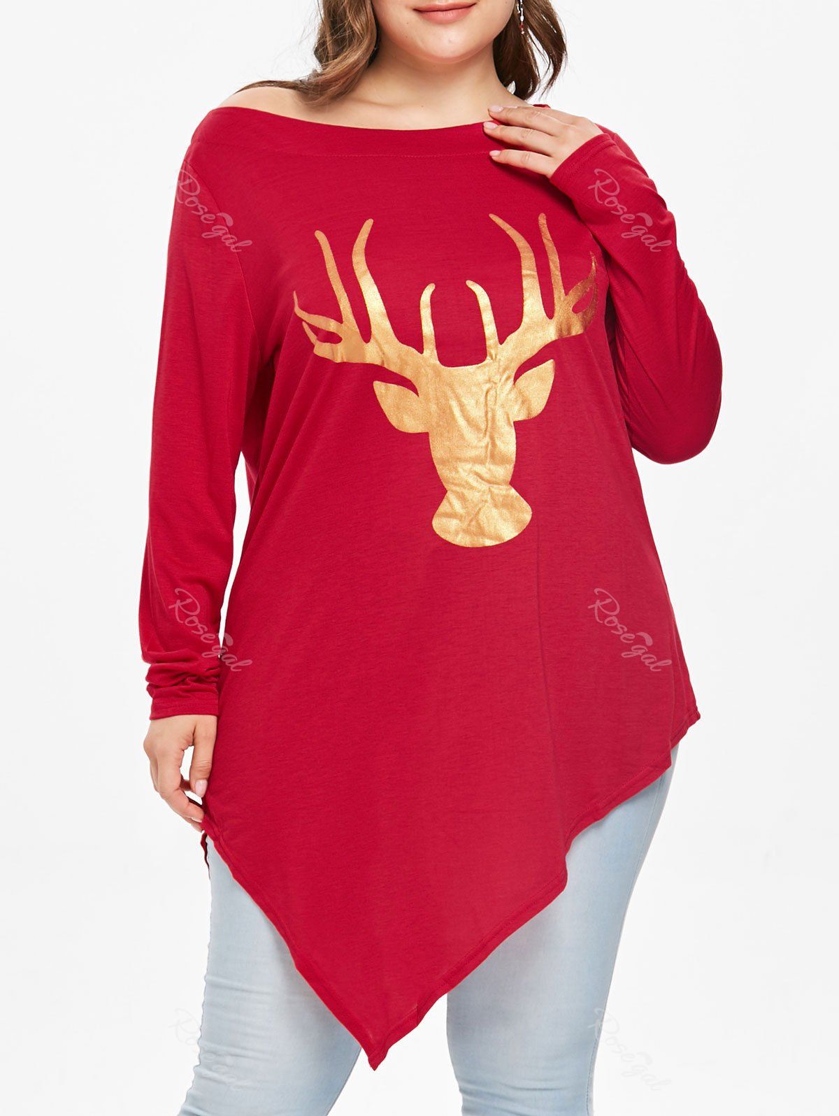 plus size xmas shirts