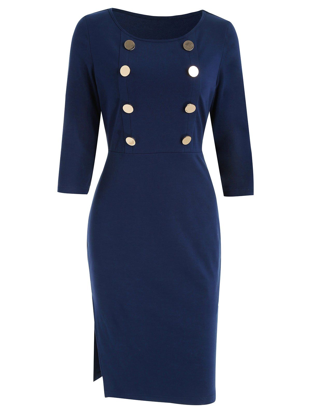 half sleeve bodycon dress