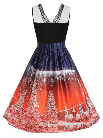 

Plus Size Sleeveless Christmas Dress, Red