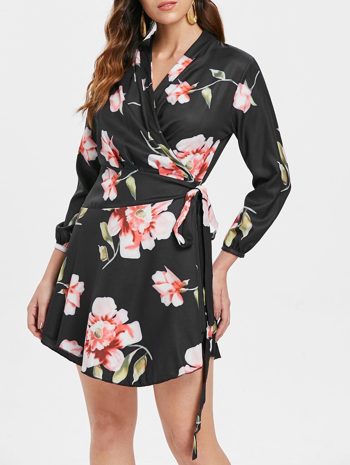 wrap short gown