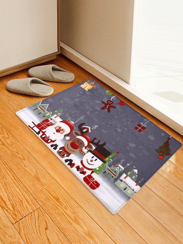 

Christmas Decorations Printed Area Mat, Multi