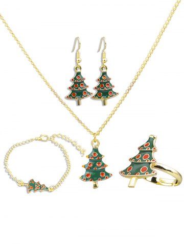 Jewelry Sets Earring And Necklace Online Rosegal Christmas Tree Design Necklace Earrings Ring Bracelet Set