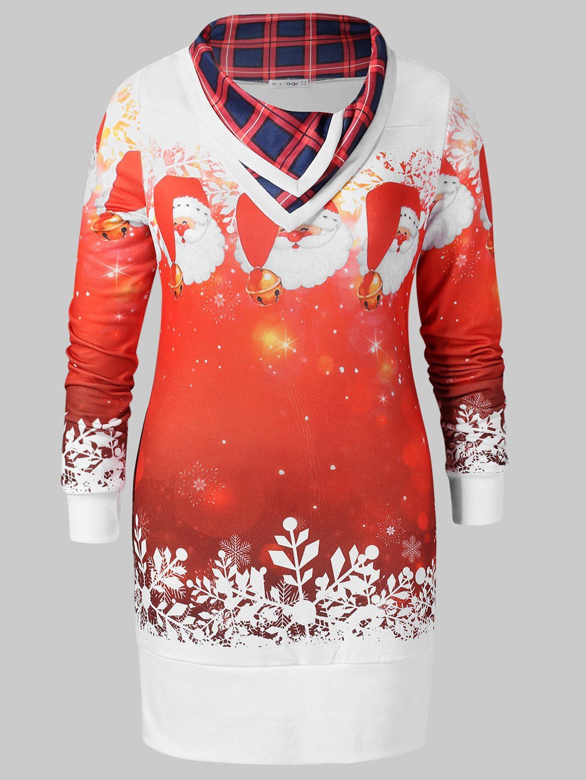 

Christmas Plus Size Graphic Sweatshirt, White