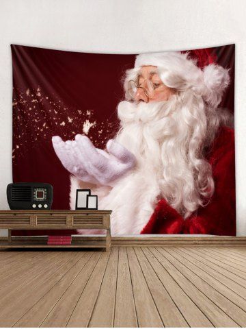 

Father Christmas Print Tapestry Art Decoration, Multi