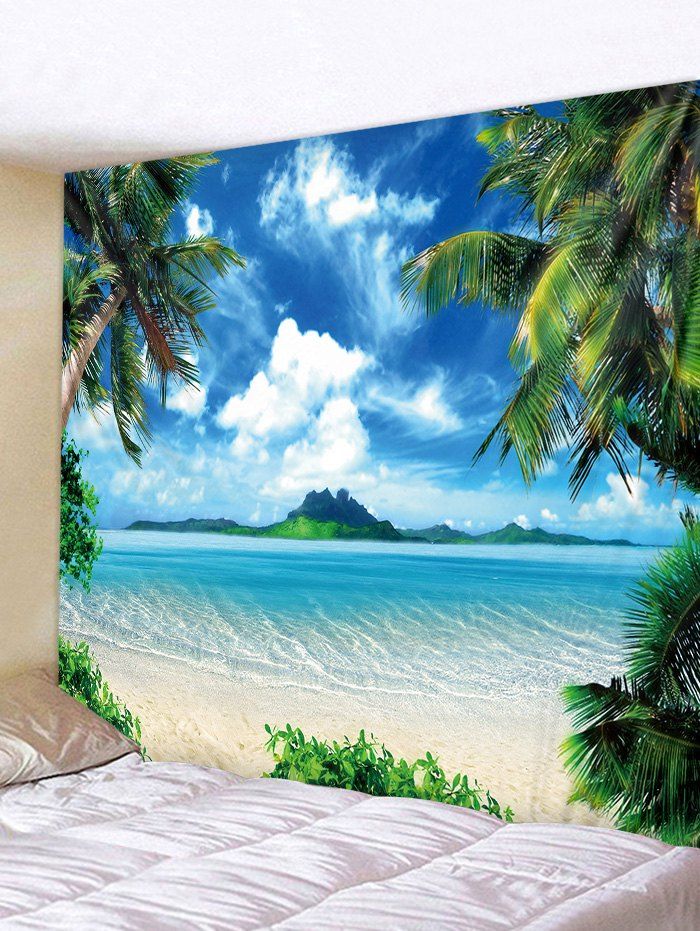

Sea Beach Holiday Print Tapestry Art Decoration, Multi
