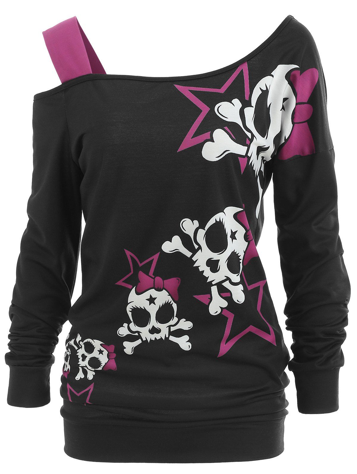 skull print sweatshirt