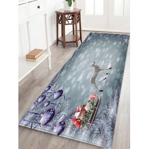 

Merry Christmas White Deer Pattern Floor Mat, Multi