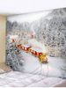 Christmas Train Printed Tapestry Art Decoration -  