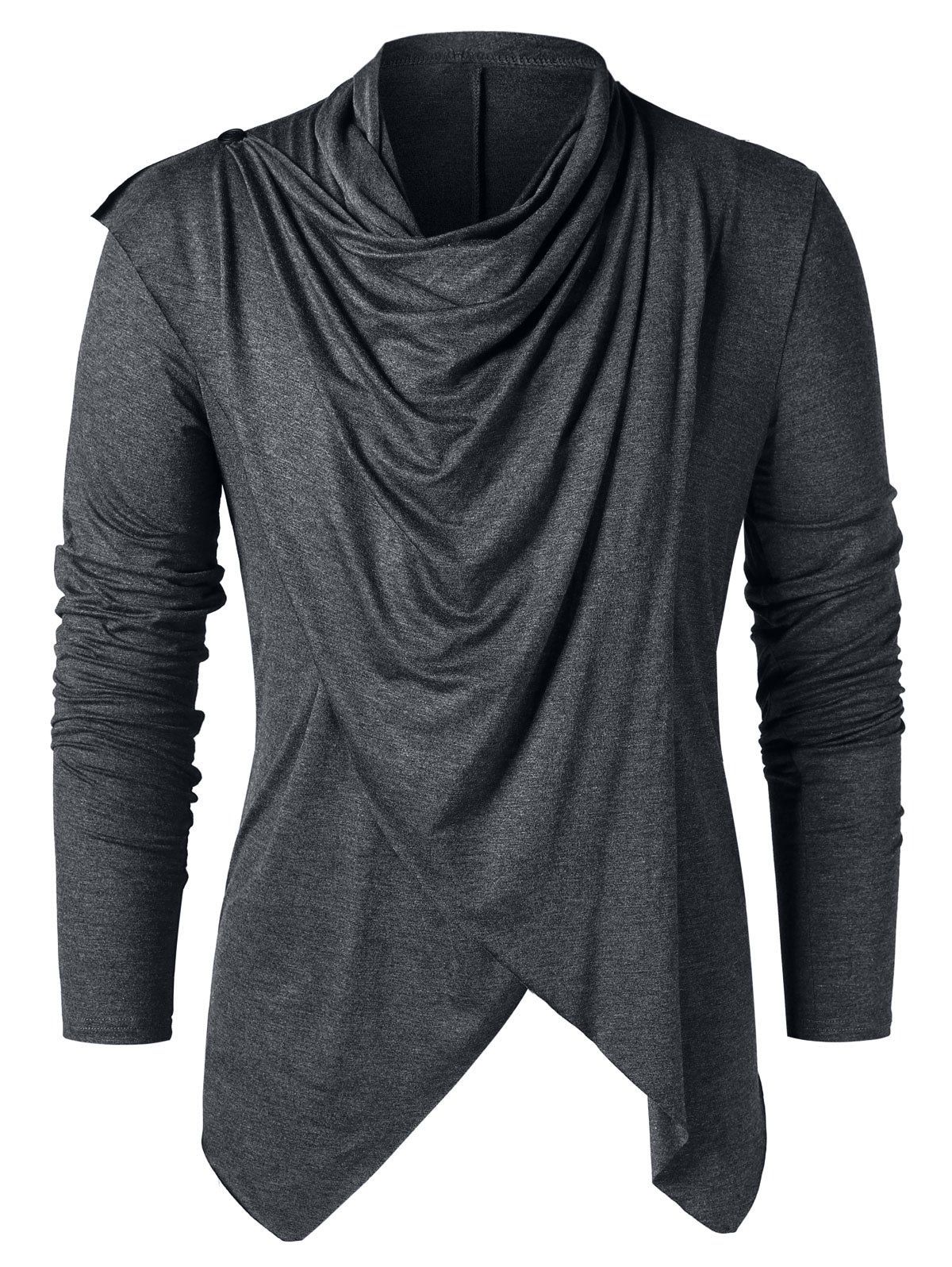 

Convertible Open Front Cardigan, Smokey gray