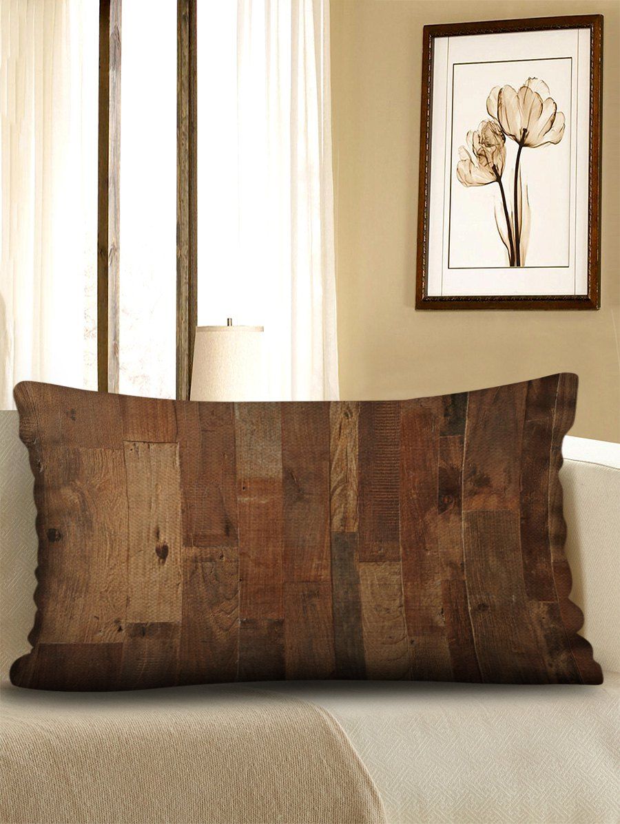 

Wood Grain Print Decorative Sofa Linen Pillowcase