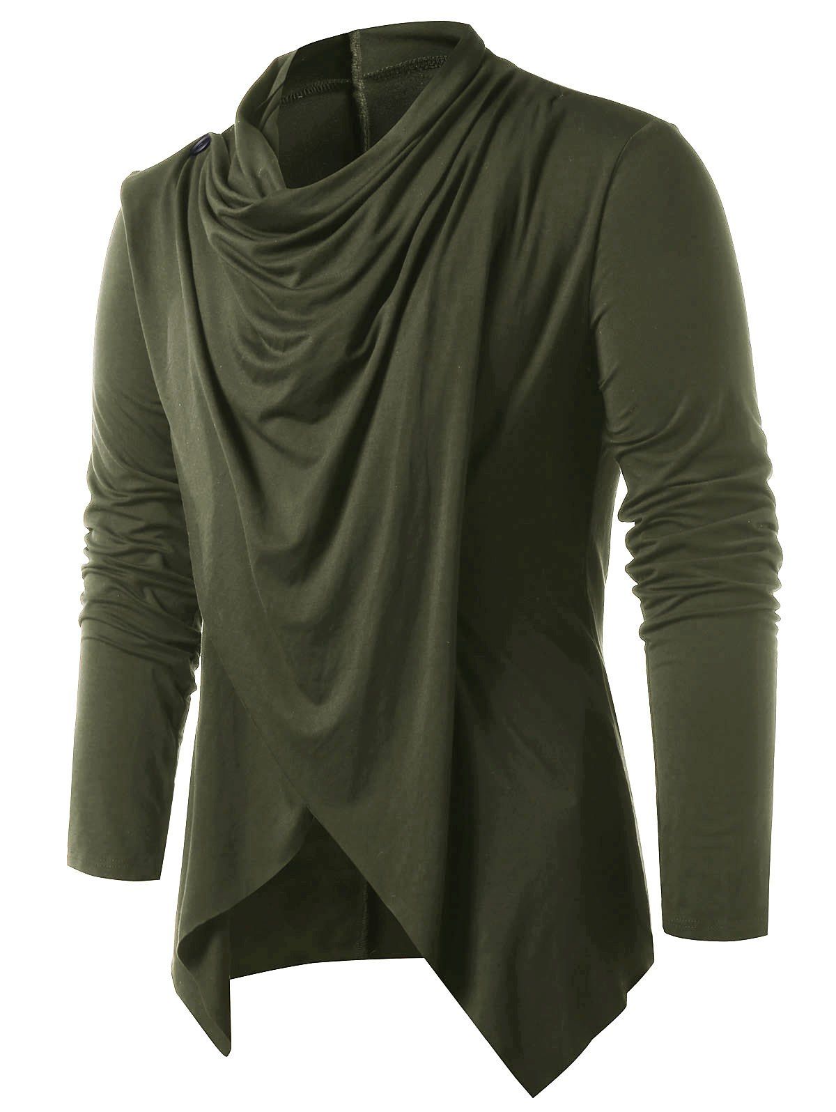 

Convertible Open Front Cardigan, Army green