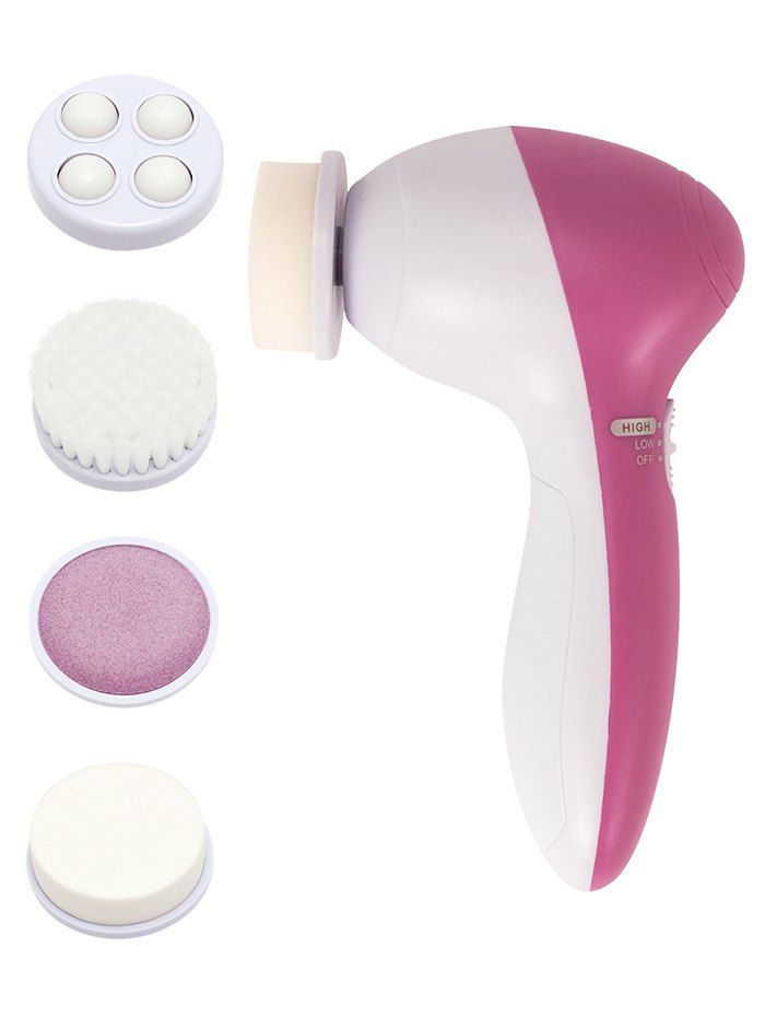 

5 In One Multifunctional Deep Cleansing Electric Facial Cleansing Device, Pale violet red
