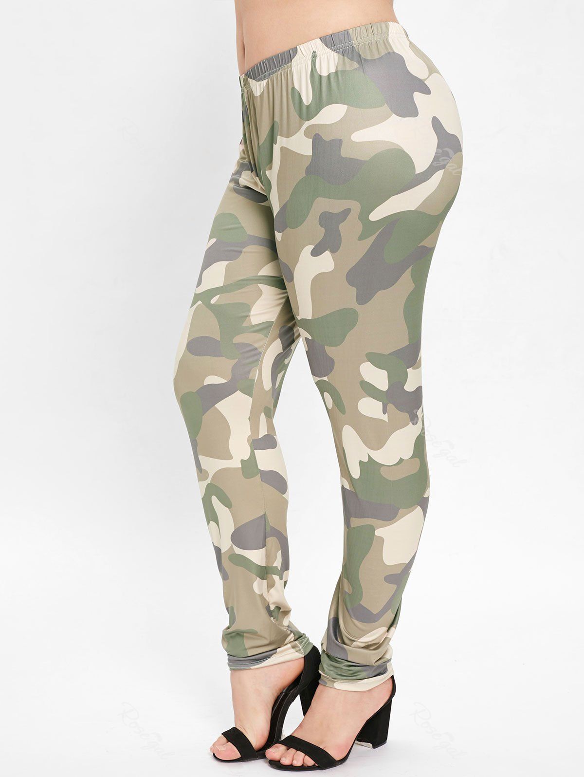 plus size camouflage cargo pants