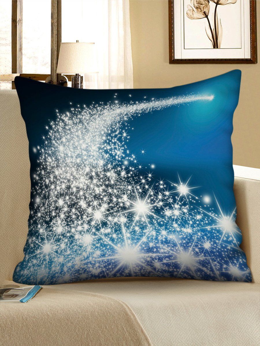

Christmas Starlight Print Decorative Sofa Pillowcase, Multi