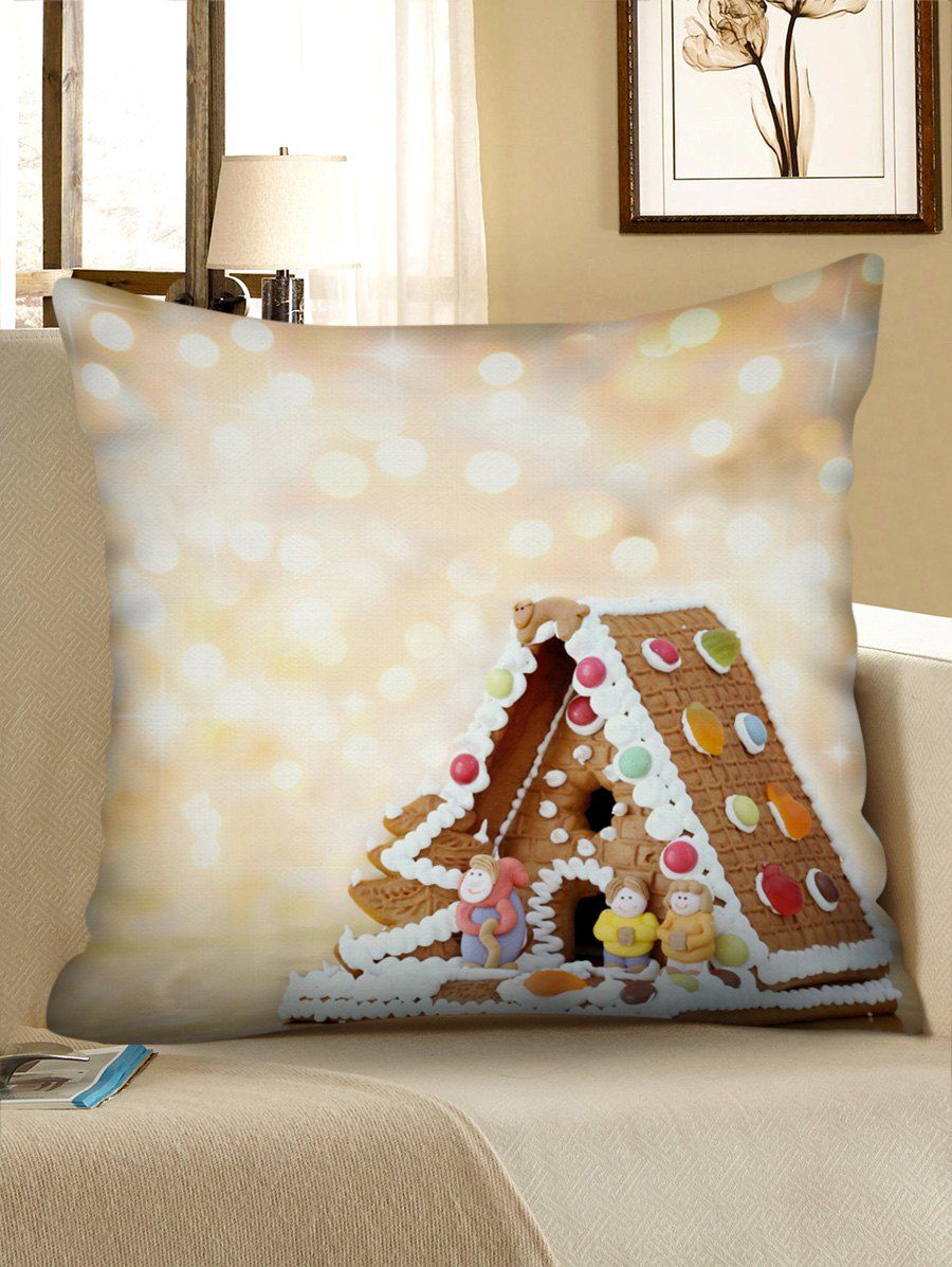 

Christmas House Printed Pillowcase, Multi