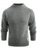 Long Sleeve Panel Pullover Sweater -  