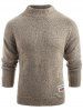Long Sleeve Panel Pullover Sweater -  