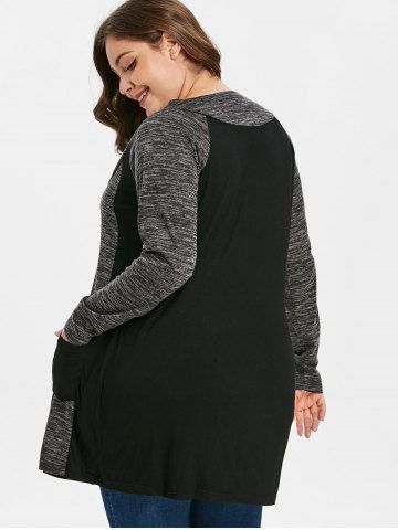 

Plus Size Contrast T-shirt, Black