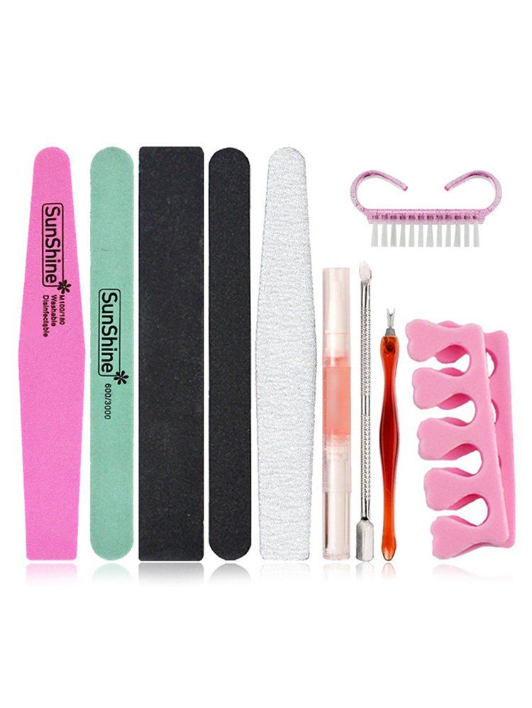 

Multifunctional 10Pcs Nail Salon DIY Manicure Tools Set, Multi