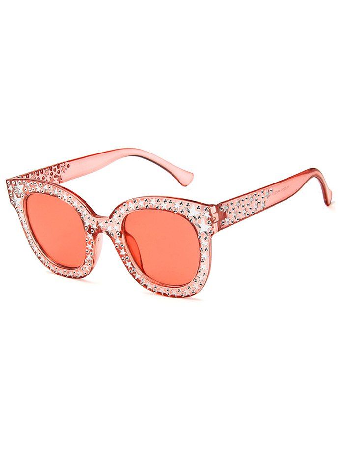 

Star Decorative Anti Fatigue Full Frame Holiday Sunglasses, Light coral