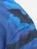 Sweat à Capuche d'Halloween Papillon et Toile d'Araignée Imprimés - Brume Bleue M